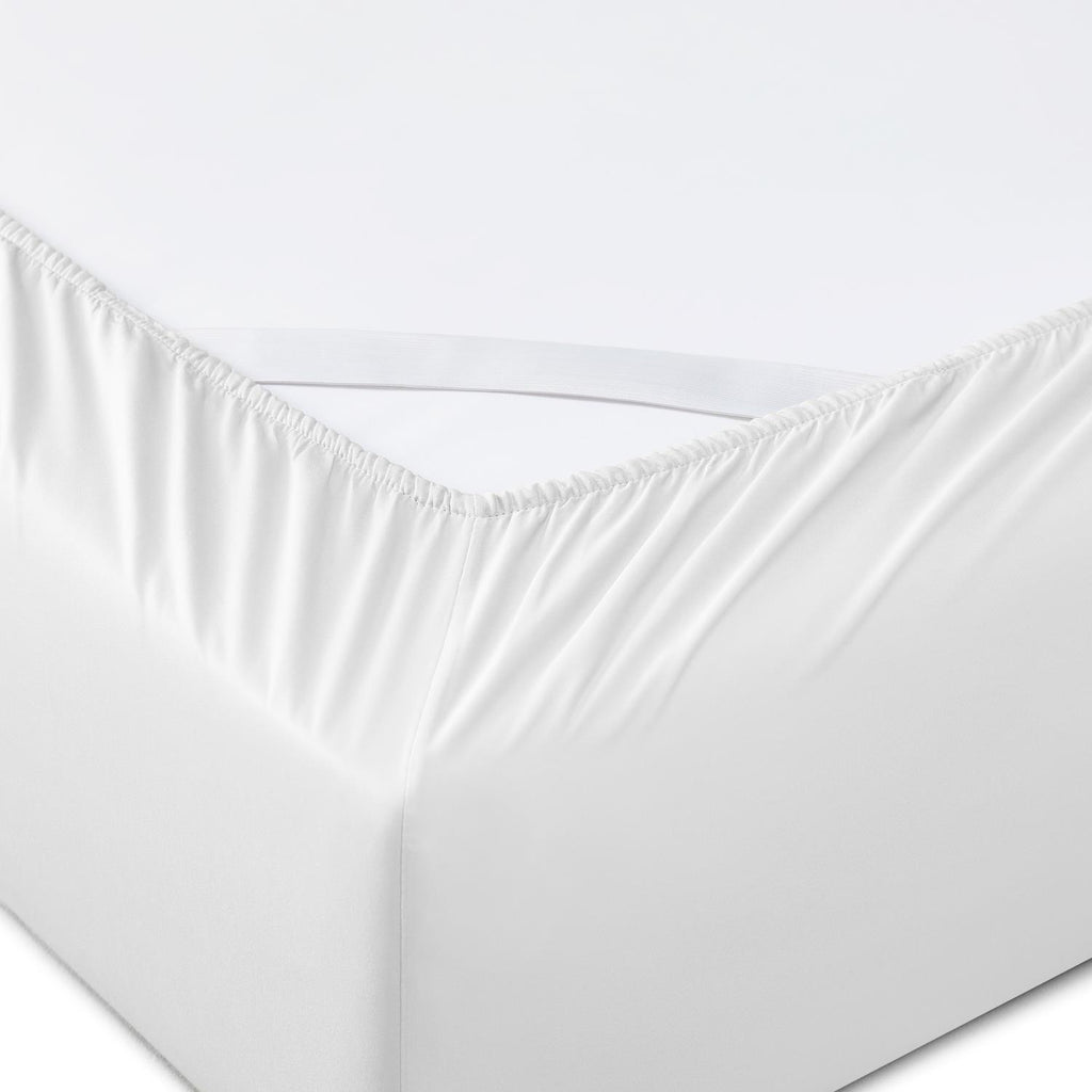 Hotel Luxury Sheet Set-White with Black Stitching