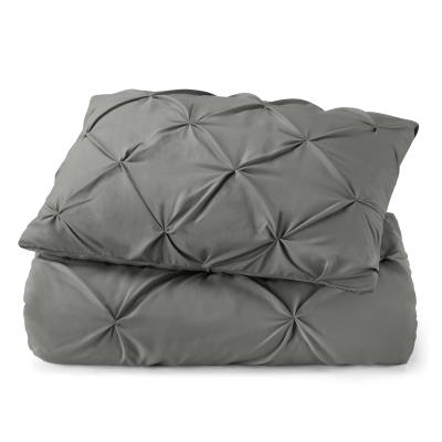 Tranquility Pinch Pleat Comforter with Matching Pillow Shams