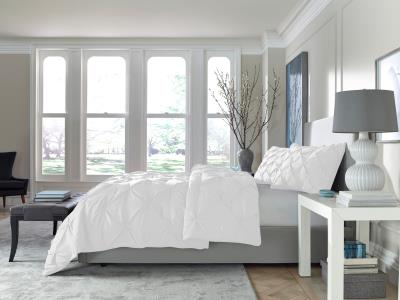 Tranquility Pinch Pleat Comforter with Matching Pillow Shams